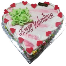 (13) Yummy Yummy- 3.3 pounds Vanilla Heart Cake